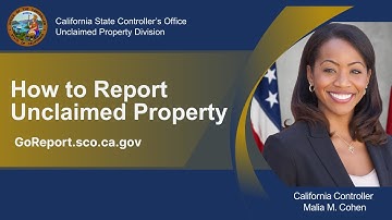 How to Report Unclaimed Property
