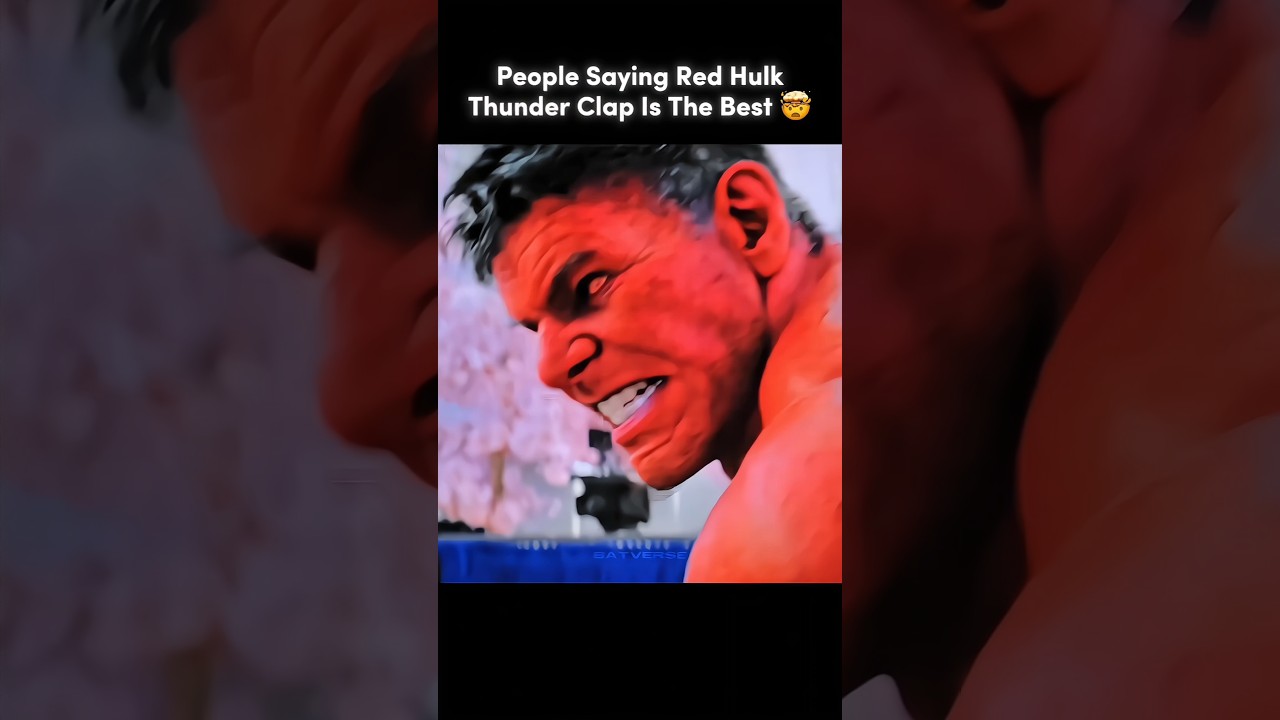 Red Hulk Vs Incredible Hulk Thunder Clap 🤯