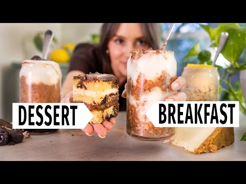 OVERNIGHT OATS DESSERTS so I can eat tiramisu for breakfast