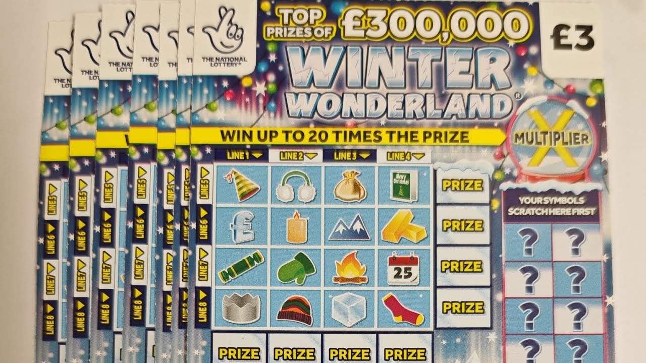 New winter wonderland scratch cards £21 in play 