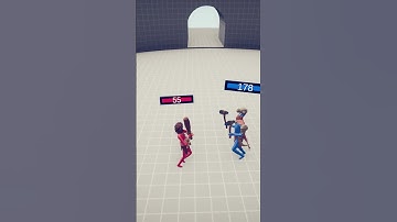 CLUBBER vs CHIEFTAIN | Totally Accurate Battle Simulator #shorts #tabs #vs