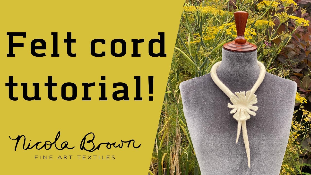 Wet felting cords - aka how to make wet felt ropes