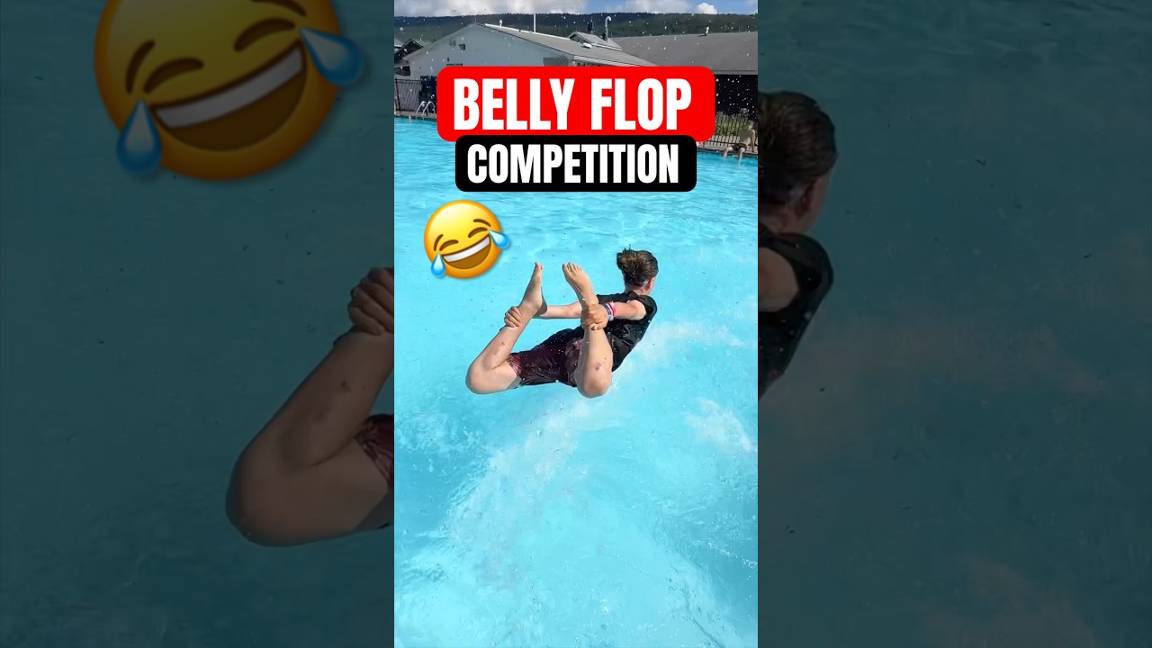 BELLY FLOP COMPETITION 😂