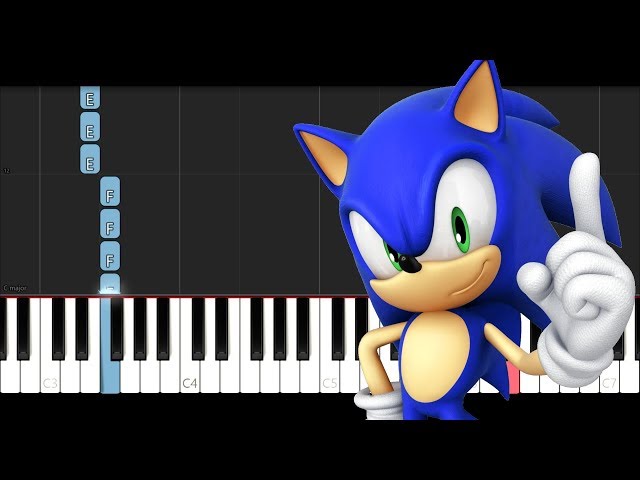 SONIC - PIANO E TECLADO TUTORIAL / VERSÃO LENTA 