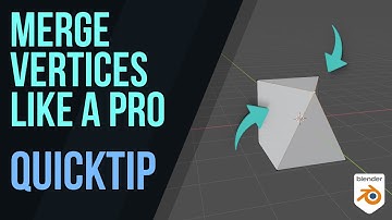 Merging Vertices - Quick tip - Blender 2.8 & 9