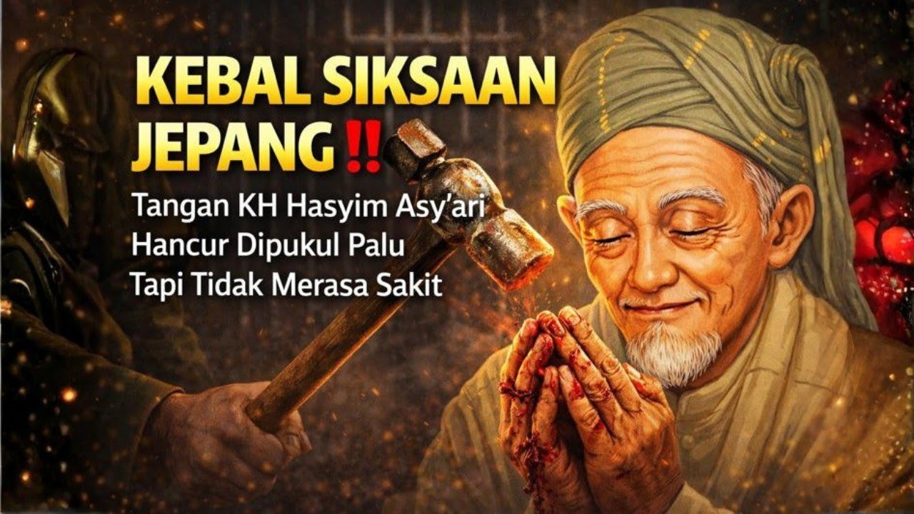 KEBAL SIKSAAN JEPANG ‼️ Tangan KH Hasyim Asy'ari Hancur Dipukul Palu Tapi Tidak Merasa Sakit