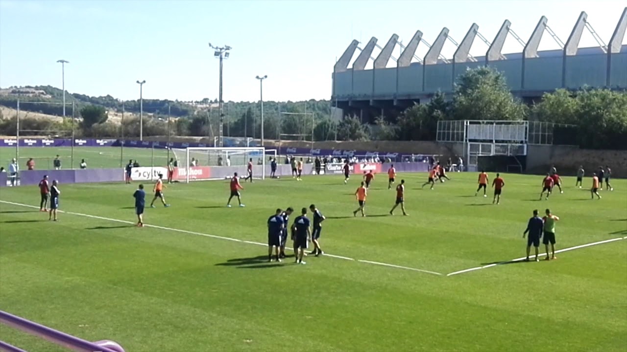 Álvaro Aguado se retira Lesionado del Entrenamiento del Real Valladolid