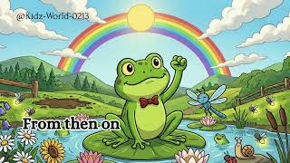 The Bouncy Little Frog ! @Kidz-World-0213 #english #kidstory #lessonsforkids 