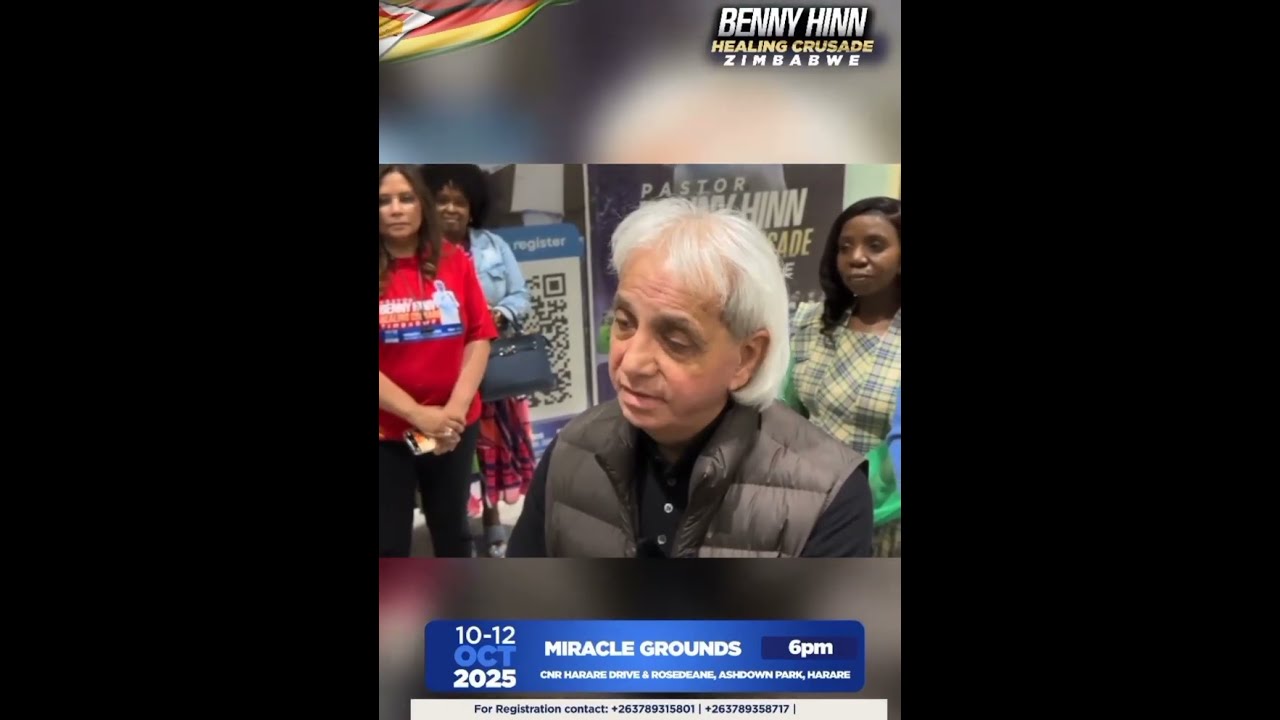 Это происходит! Прибытие — начинается исторический крестовый поход Бенни Хинна в Зимбабве