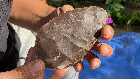 Root Beer Chert Part 4/9, Thinning With Antler Direct Percussion