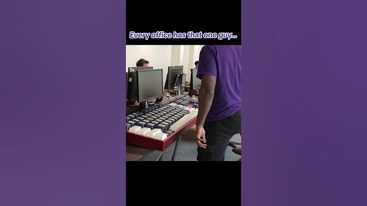 the guy who brings their keyboard to work
