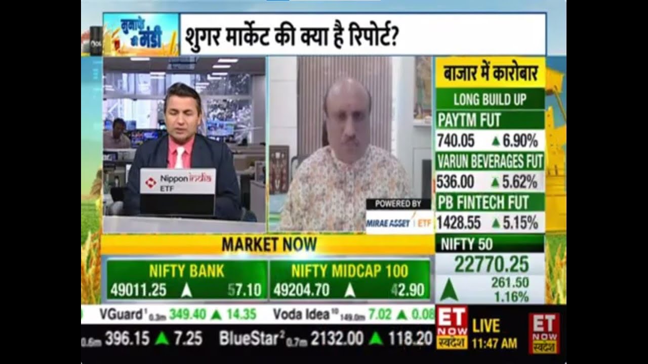 India’s Sugar Export Quota: Will It Reach 10 Lakh Tons? | Praful Vithalani | AISTA | ET Now Swadesh