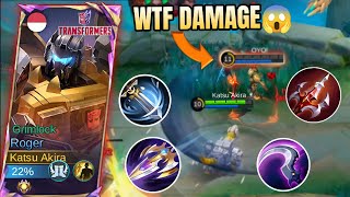 ROGER GOLD LANE WAS VERY SICK, THE DAMAGE WAS HORRIBLE || TOP GLOBAL ROGER -MLBB