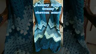 🤩 Easy granny Chevron scarf tutorial ❤ #bitknits #crochet #scarf #crochettutorial #chevron