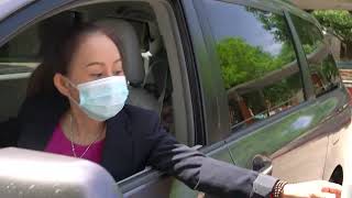 Curbside Voting at a Harris County Polling Location