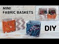 DIY SIMPLE FABRIC BASKETS / Fabric Organizer / easy sewing tutorial [Tendersmile Handmade]