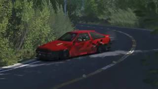 rFactor 2 Dousojin Touge drifting whit an AE86