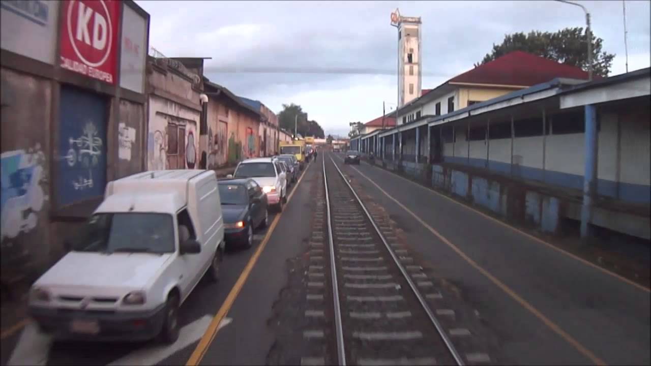 Apolo UT-300 Estación Pacífico-Sabana Sur, Cruce Con 2 Trenes