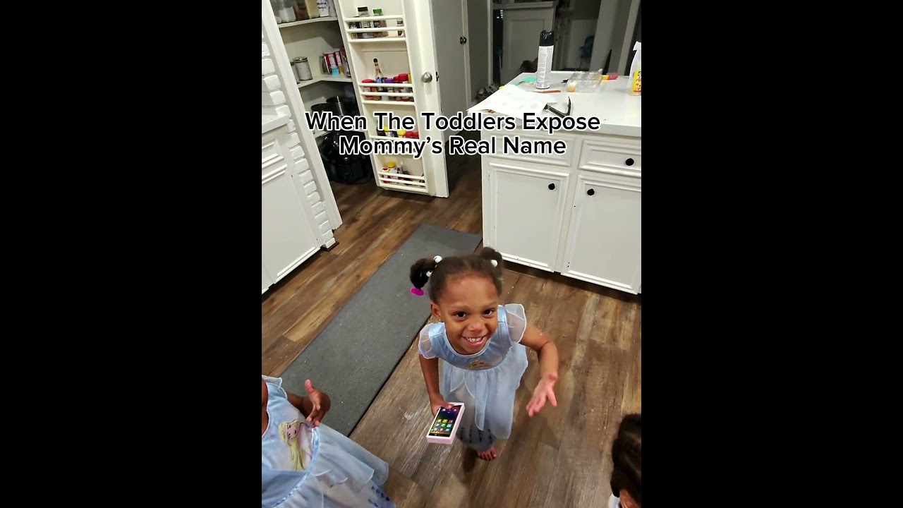 Toddler expose mom’s real name 