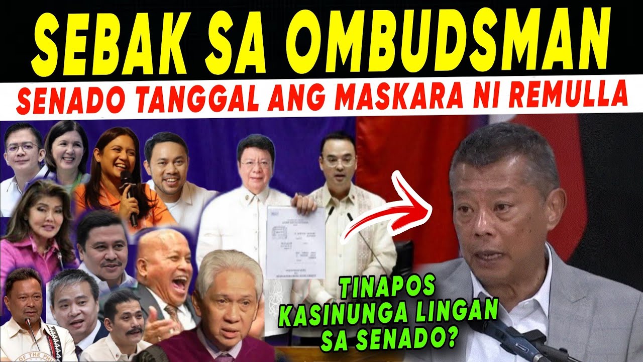 HALA! BILIS ng KAR MA! UMATRAS si REMULLA Tinap0s KASENUNGA LlNGAN sa SENADO? NILANTAD sa OMBUDSMAN?