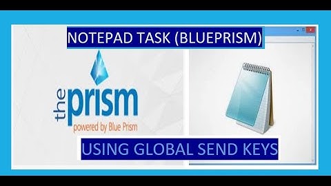 Notepad Task Using Blueprism Application