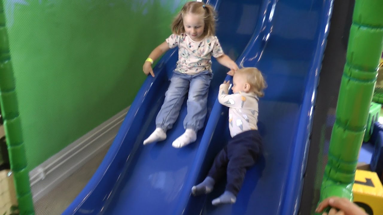 Fun for Kids and Toddlers at Indoor Playground "Lek och bus"