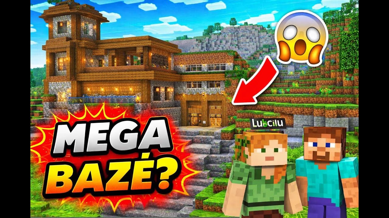 Pradėjom statyti MEGA bazę | Minecraft survival