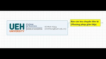 Báo cáo lưu chuyển tiền tệ (Phương pháp gián tiếp)