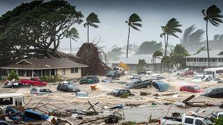 Chaos in Guam! Super Typhoon Sinlaku destroys Homes, Cars in Saipan and Tinian! Trees Uprooted!
