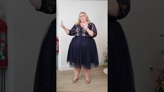 Perfect for attending a winter wedding #holidaydress #plussizefashion