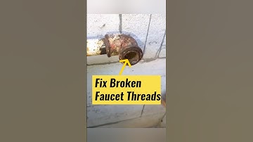 Simple Hack for Broken Faucet Threads😮 #shorts #RightNowFix #homerepair #faucetfix #howto #diy