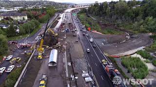 Final installation of SR 167 fish culvert in Renton