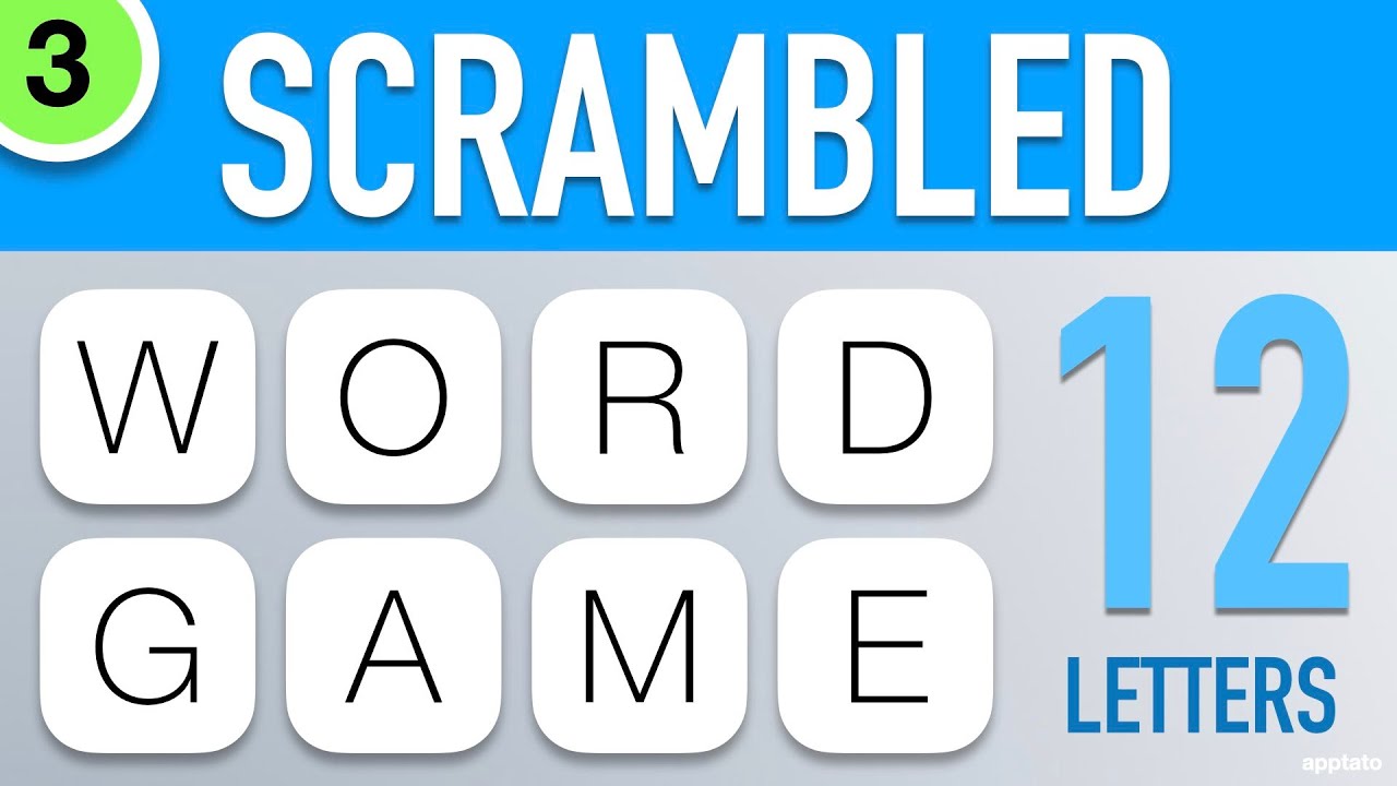 Scrambled Word Games Vol. 3 - Guess the Word Game (12 Letter Words ...