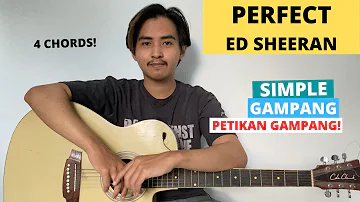 TUTORIAL PETIKAN (Perfect - Ed Sheeran) (Tutorial Gitar) CHORD SIMPLE GAMPANG! Easy Guitar Plucking!