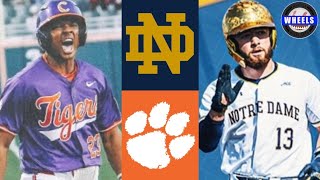 Notre Dame vs #2 Clemson Highlights (INCREDIBLE GAME!) | 2024 College Baseball Highlights