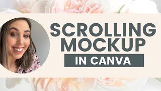 Create a scrolling computer mock up - quick Canva tutorial