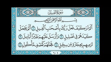 Surat Al Feel سورة الفيل - قرآنٌ يُتلَى