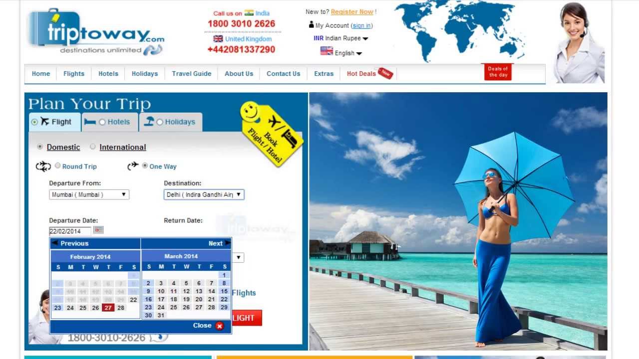 Cheapest Online ticket booking,Hotel and holiday packages at Triptoway