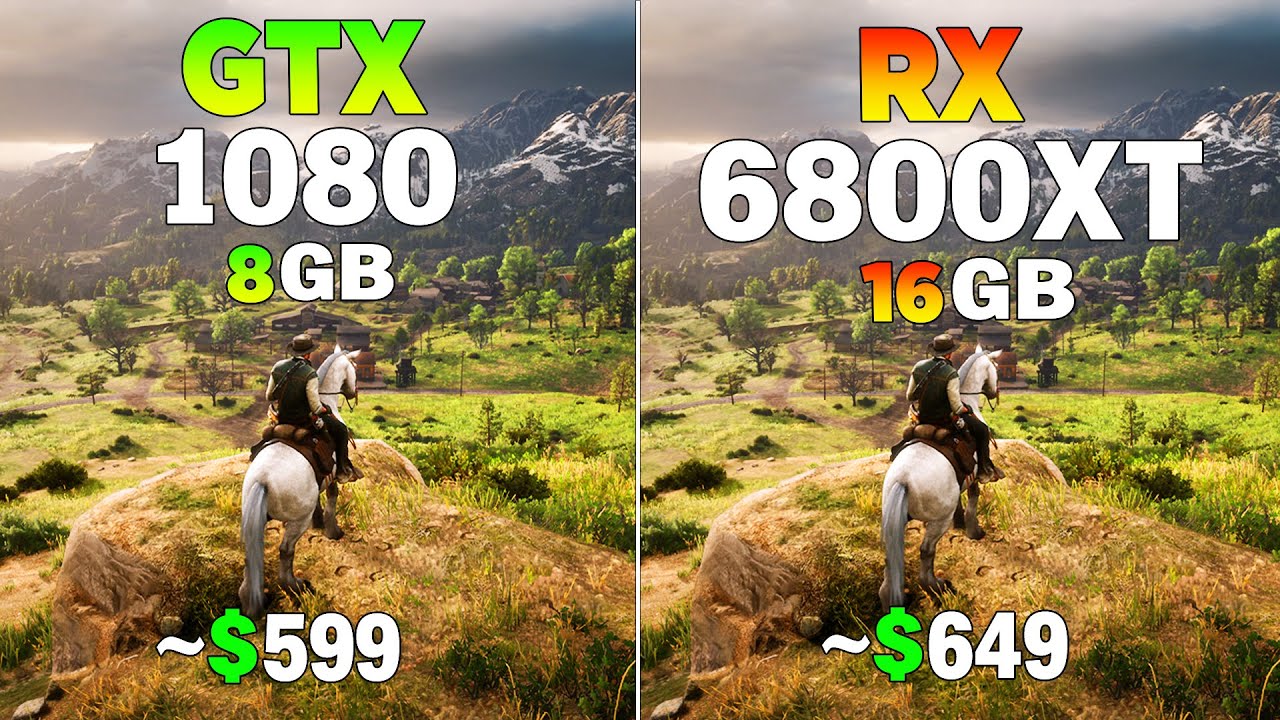 GTX 1080 vs RX 6800 XT - Test in 8 Games
