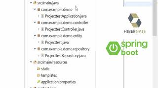 Workshop  Springboot project explorer