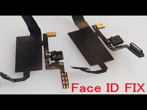 🔧iPhone X & 11 Pro Face ID repair (sensor replacement) - broken flex 4K 60fps📱