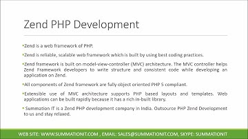 Zend PHP Development Company- Summation IT