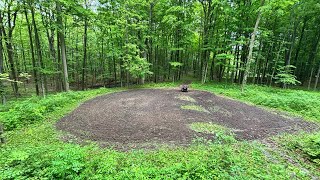 Planting food plots and working on the property.