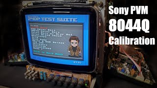 Sony PVM  8044Q Calibration - CRT School