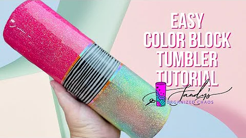 Easy Color Block Tumbler Tutorial with an Opal Loo...