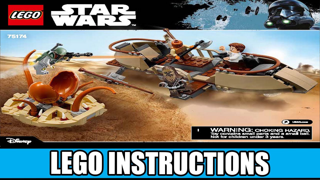 LEGO Instructions - Star Wars - 75174 - Desert Skiff Escape