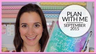 Plan With Me | Erin Condren Life Planner | September 2015