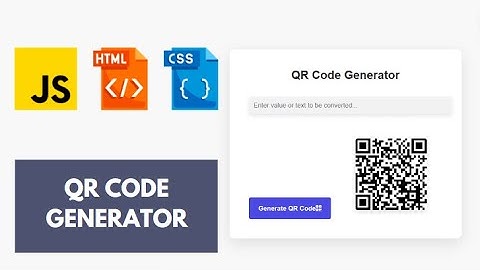 Build a Javascript QR Code Generator using an API
