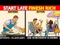 Start late and get rich quick start late  finish rich