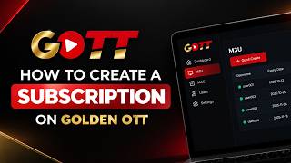GOLDEN OTT Reseller Panel | How to Create a Subscription